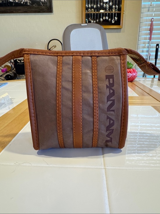 Pan Am Michaud Toiletry Leather First Class Bag